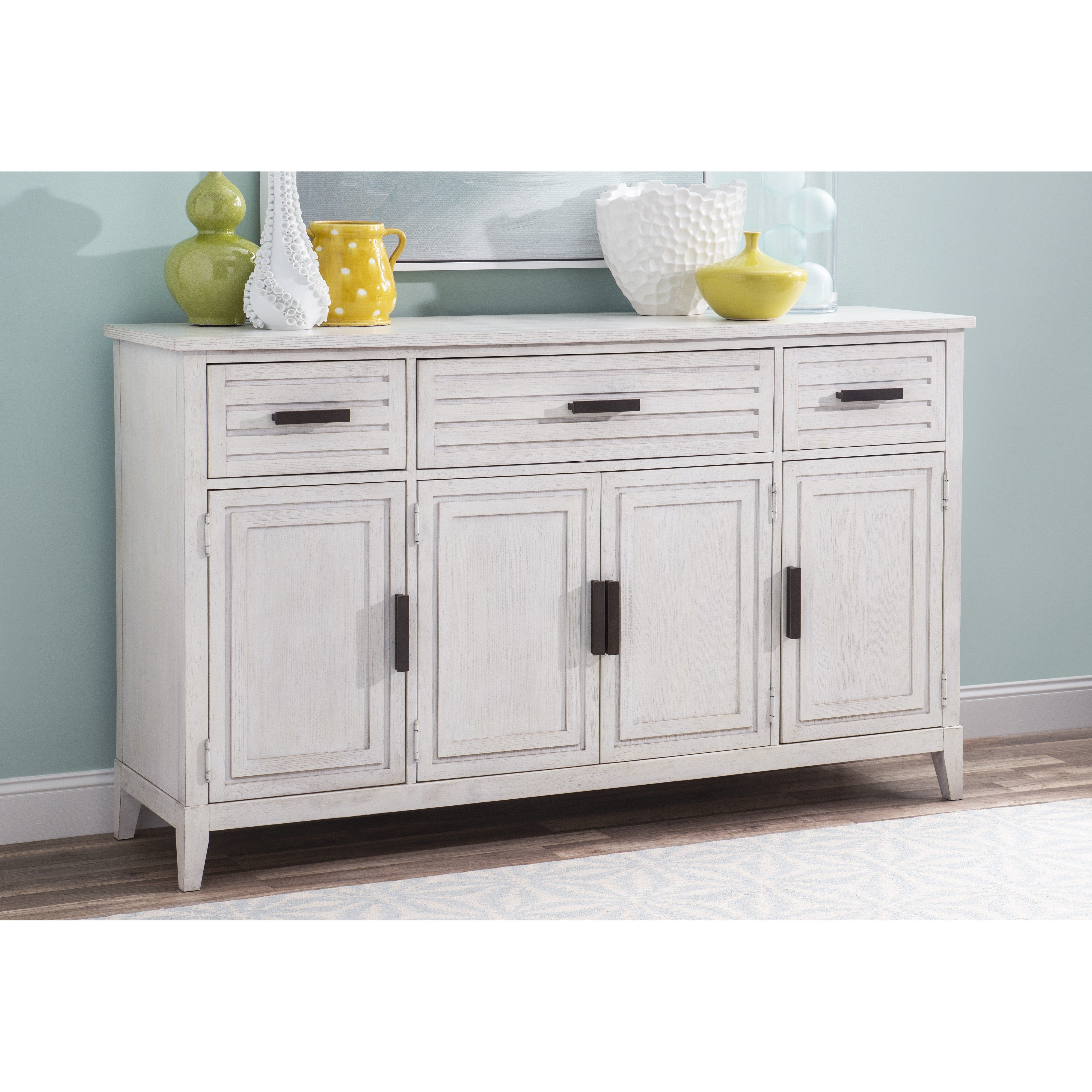 Coastal White 71 Credenza