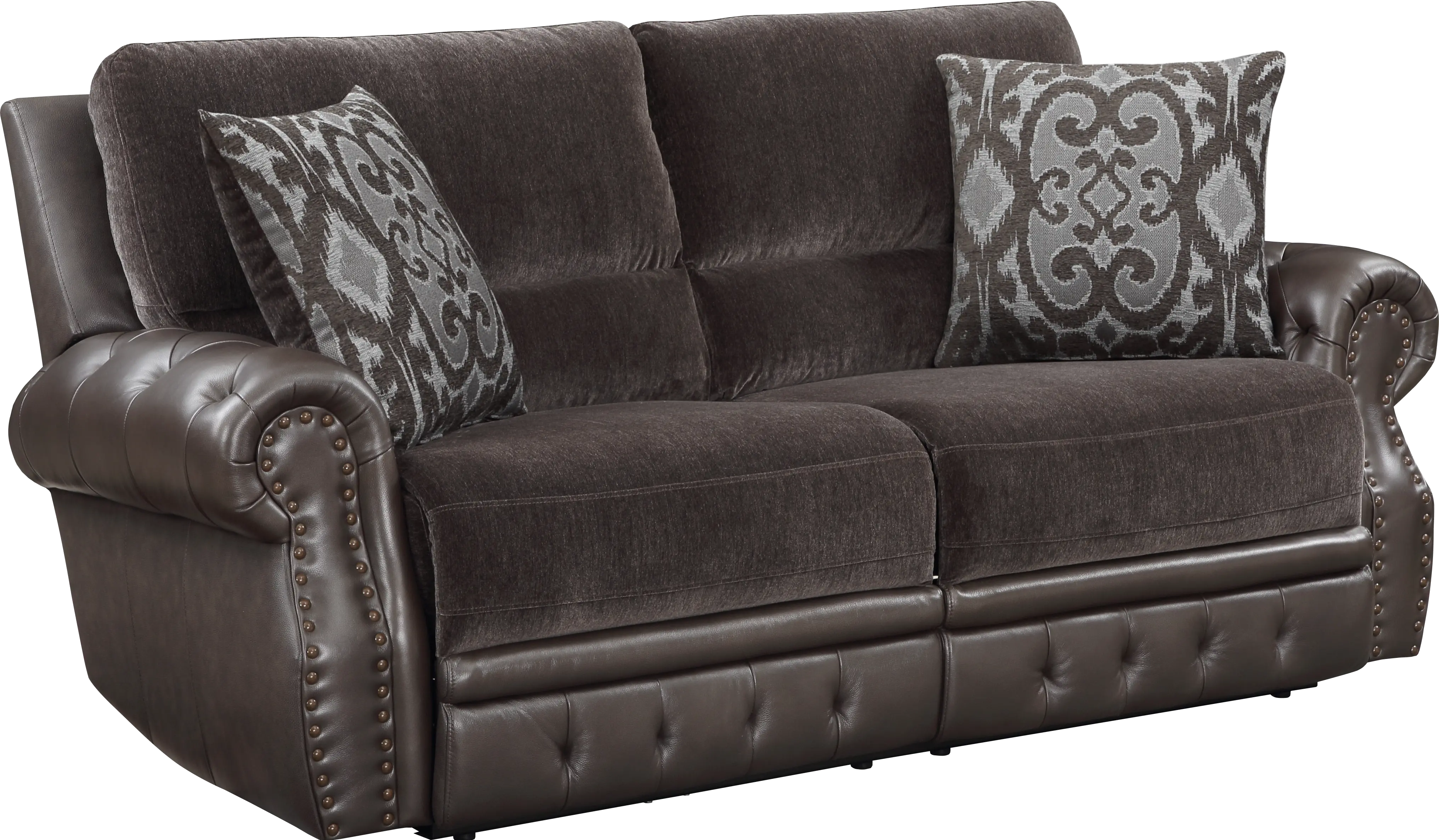 Spirit Chocolate Brown Power Reclining Sofa