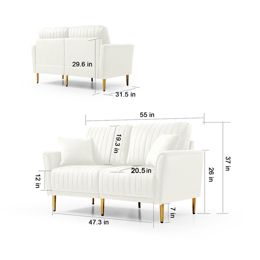 3 Piece Living Room Sofa Couch Sets with 2 Accent Chairs   a Loveseat