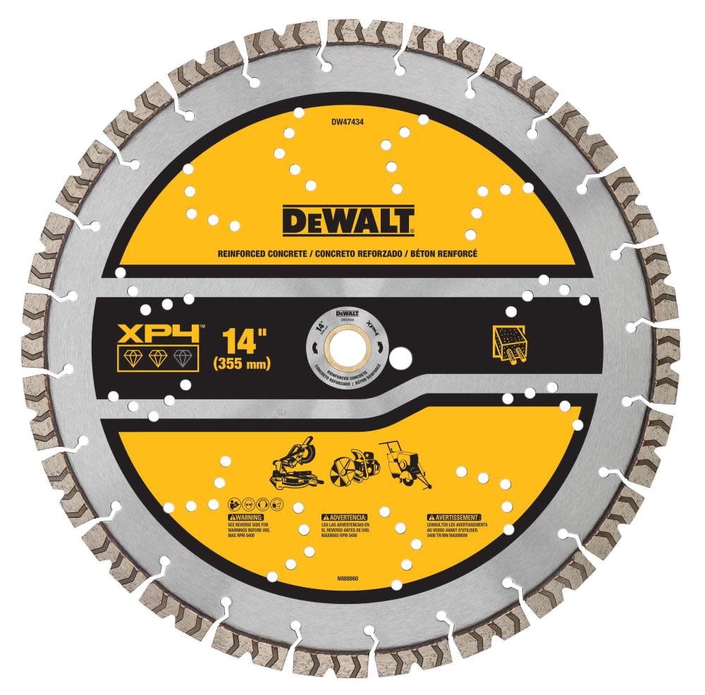 DEWALT 14IN SEGMENTED XP4 REINFORCED CONCRETE DW47434 from DEWALT