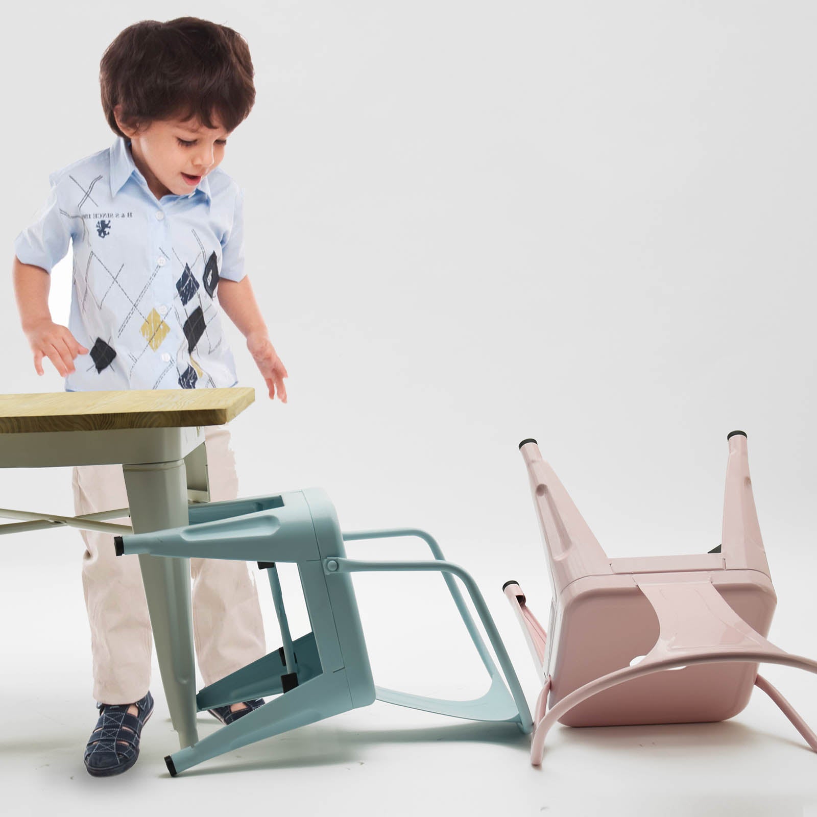 Kids Chair Metal K01-W