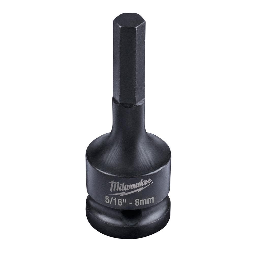 Milwaukee SHOCKWAVE Lineman's 1/2 in. Drive 5/16 in. - 8mm Hex Bit Socket 49-66-5141 from Milwaukee