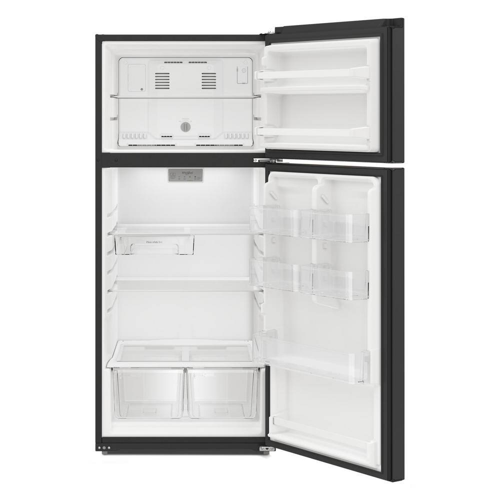 Whirlpool 16.6 cu. ft. Built-In Top Freezer Refrigerator in Black WRTX5028PB