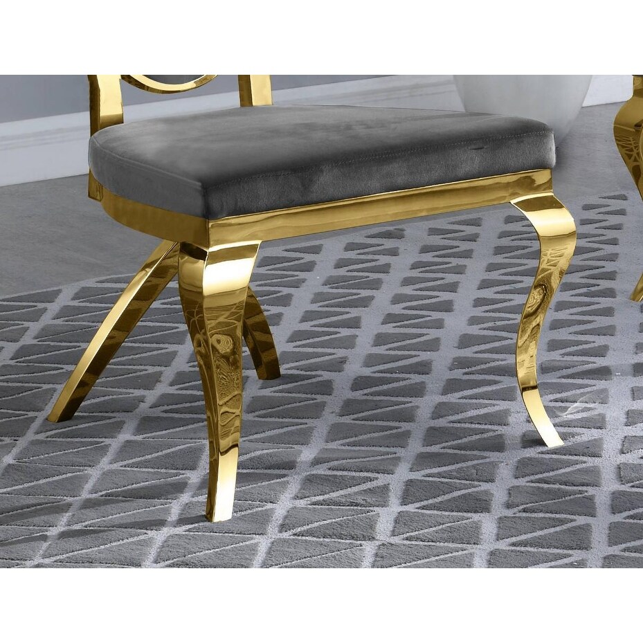 Best Quality Furniture Faux Crystal Chairs with Gold Stainless Steel