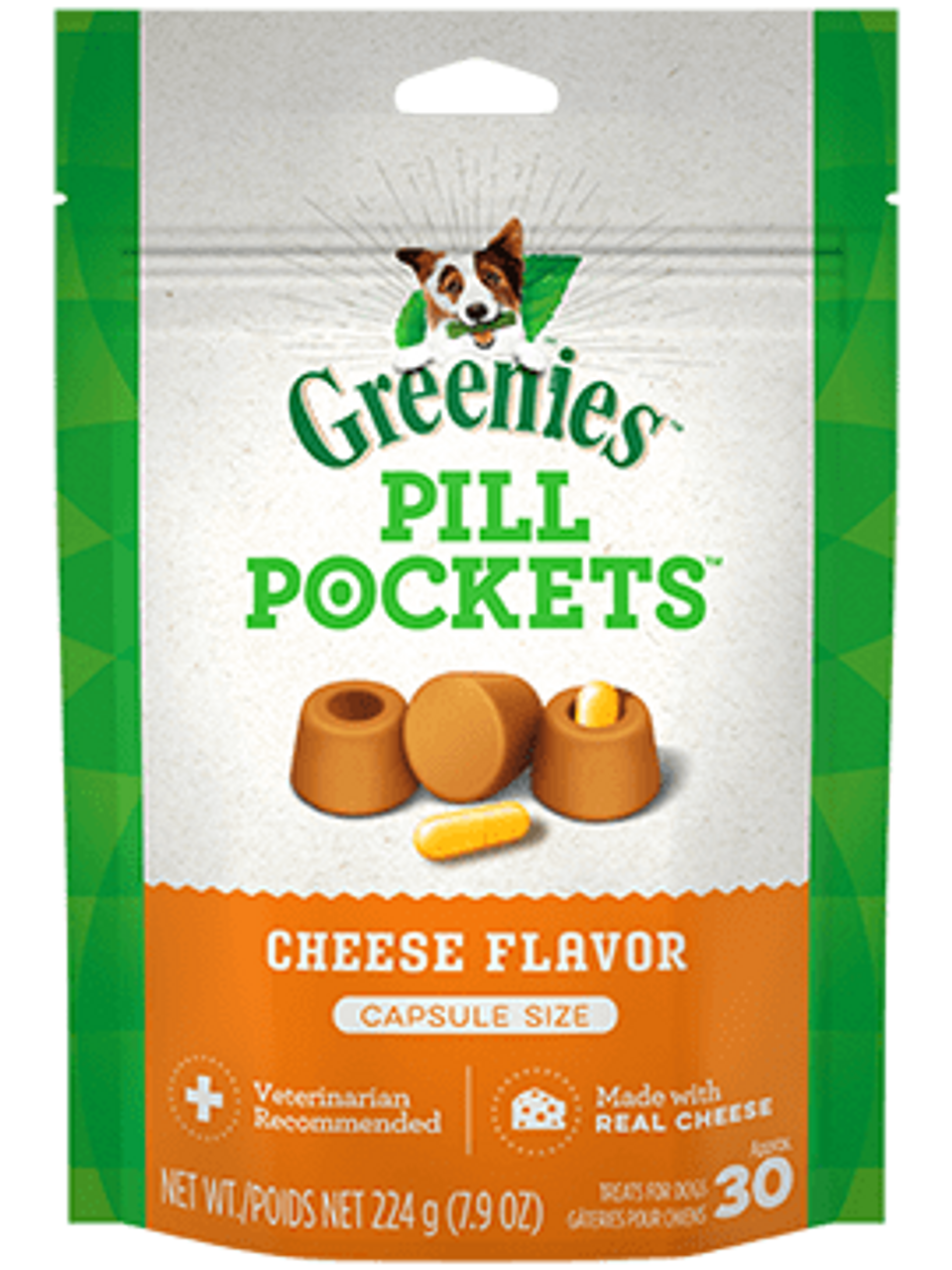 Greenies Pill Pockets Cheese Flavor Capsule Dog Treats