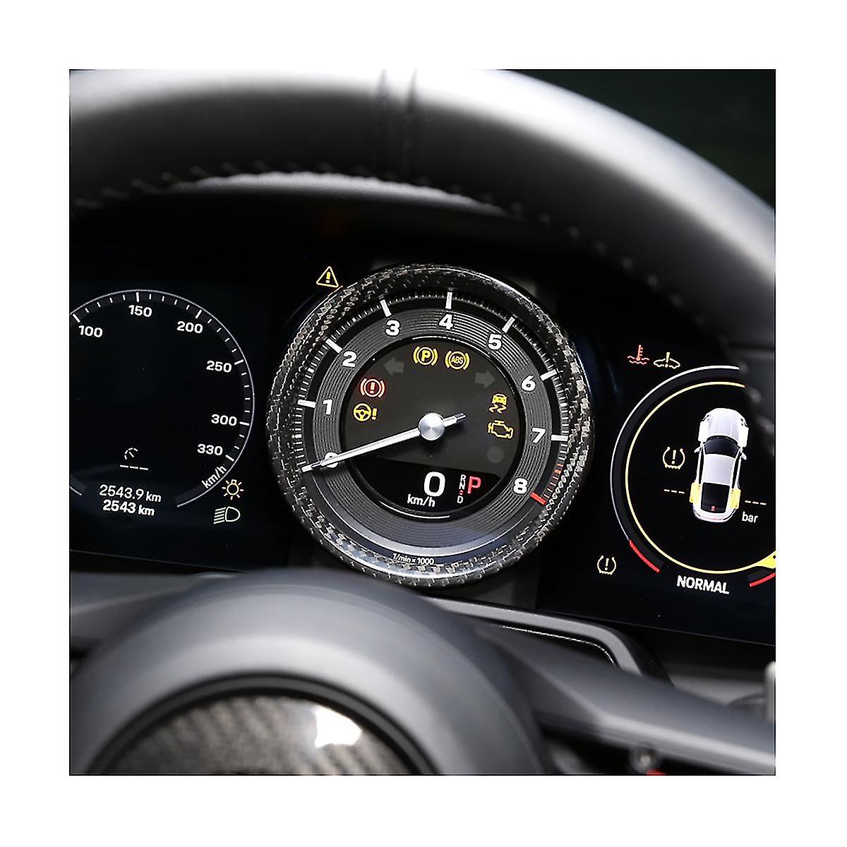 For 2019-2020 Dry Carbon Fiber Meter Display Screen Cover Dashboard Ring Tachometer Frame Accessories