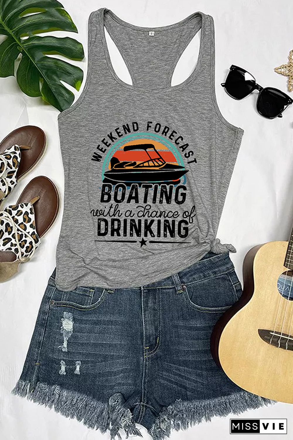 Weekend Forecast Boating Tank Tops Wholesale