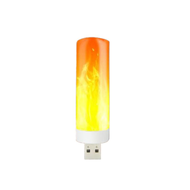 Portable Usb Flame Lamp Led Night Lights Children Bedroom Table Lamp Warm Night Lamp Home Decoration Compatible Notebook Laptop