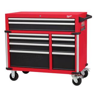 MW 41 in.W x 22 in. D  18 Drawer Heavy Duty Tool Storage Tool Chest Combo in Rd 48-22-8549