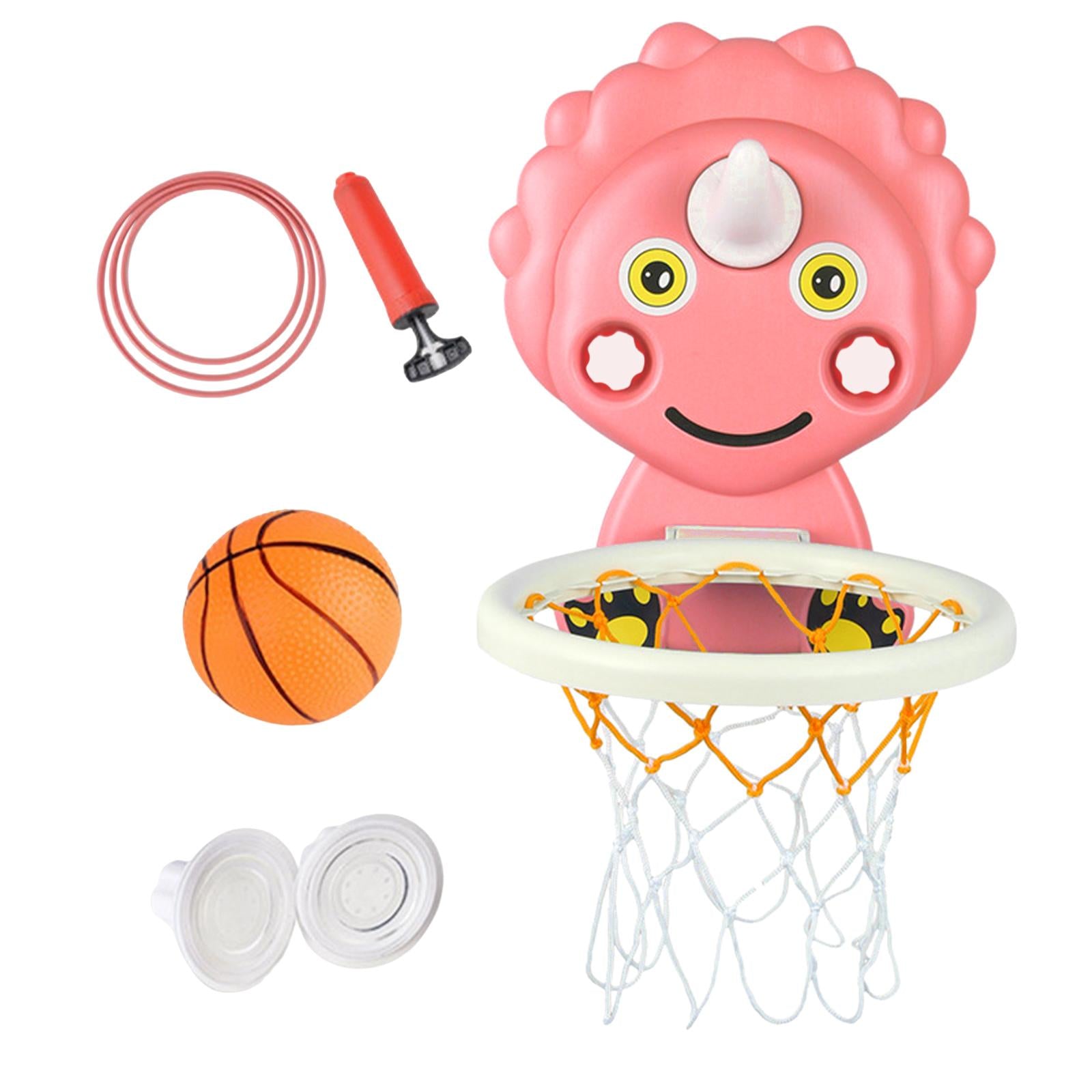 Indoor Mini Basketball Hoop with Accessories Basketball Backboard Toy Early Educational for Home Office Wall Door Adults Gifts Red