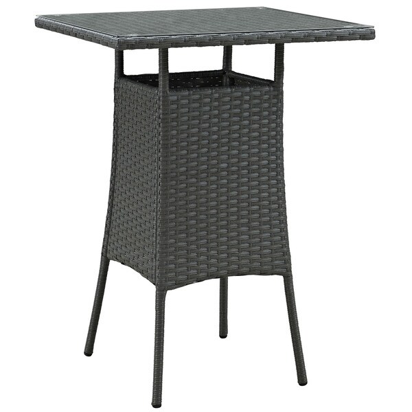 Stopover Synthetic Rattan Small Outdoor Patio Bar Table