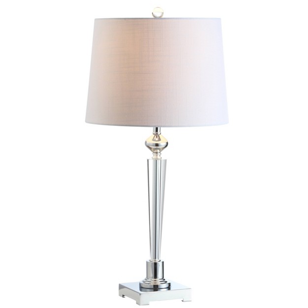 Crystal Foster Table Lamp includes Led Light Bulb Clear Jonathan Y