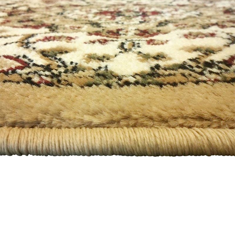 Masada Rugs Masada Rugs Bellagio Collection 2'x3' Traditional Oriental Door Mat Area Rug in Ivory - Design B401