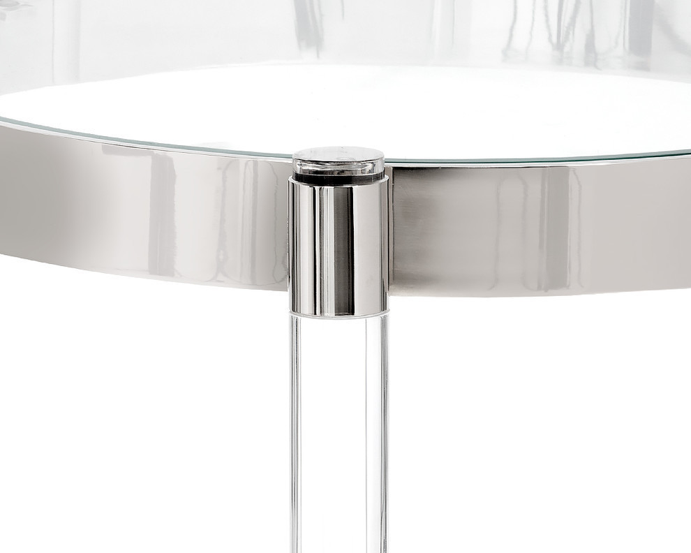 Adalie Side Table  Lucite   Contemporary   Side Tables And End Tables   by Virgil Stanis Design  Houzz