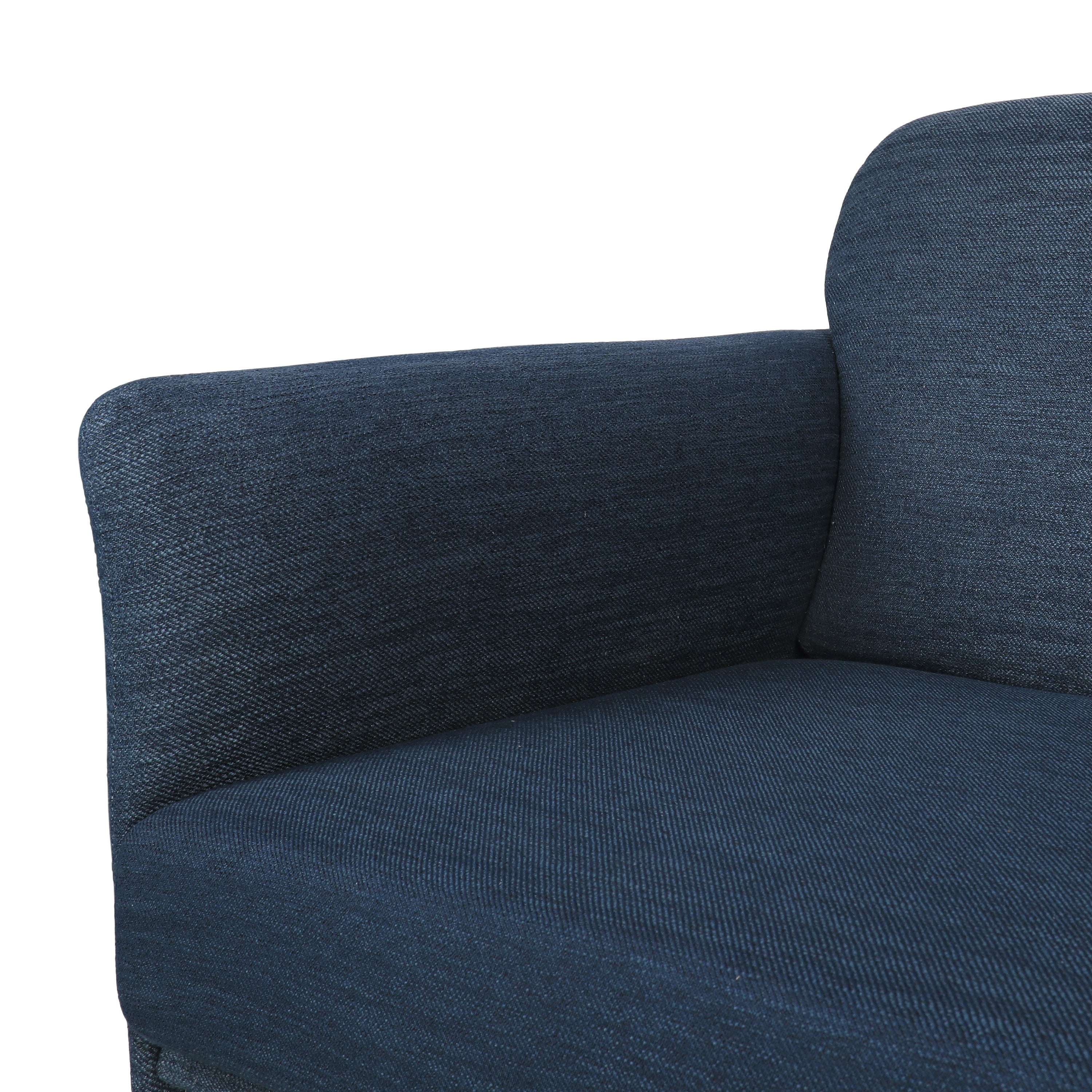 Mokena Contemporary Fabric Upholstered 3 Seater Sofa