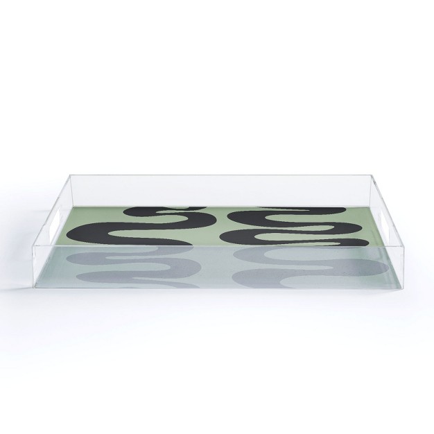 Rosie Brown Swirls Acrylic Tray Deny Designs