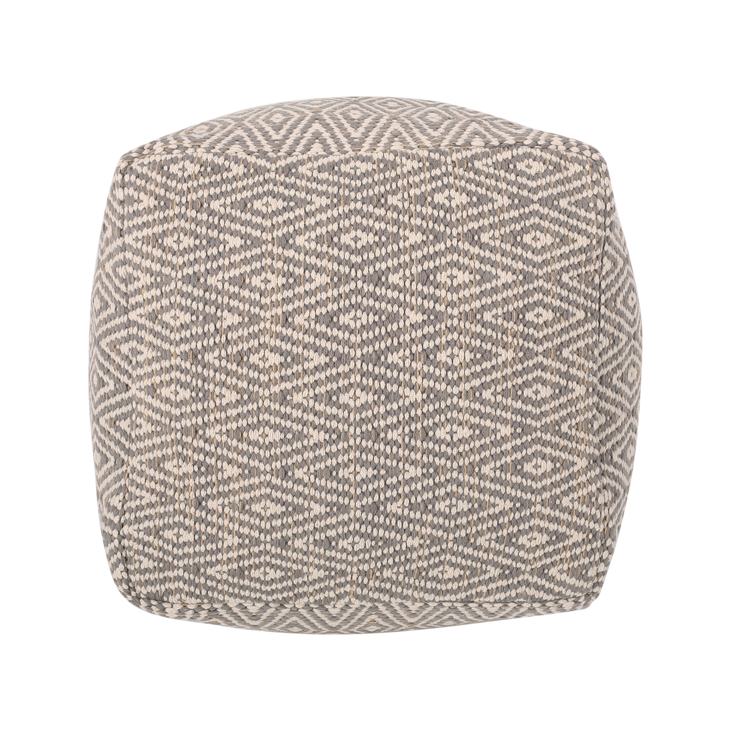 Sovereign Hand-Crafted Cotton Cube Pouf