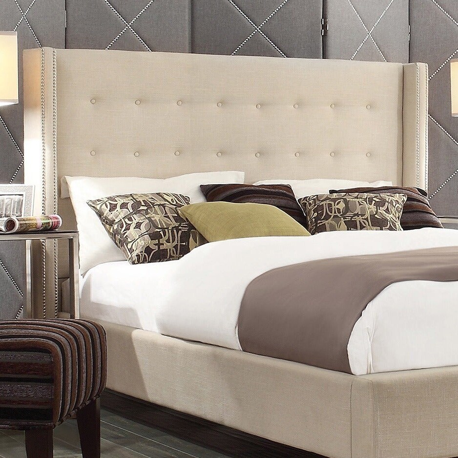 Marion Button tufted Wingback Headboard by iNSPIRE Q Bold