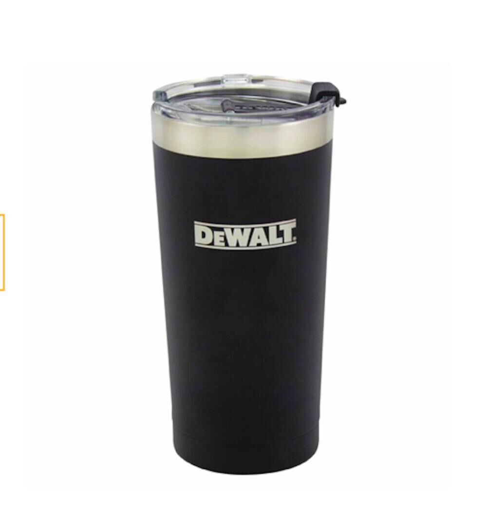 DEWALT 20 Oz. Black Powder Coated Tumbler DXC20OZTBS from DEWALT