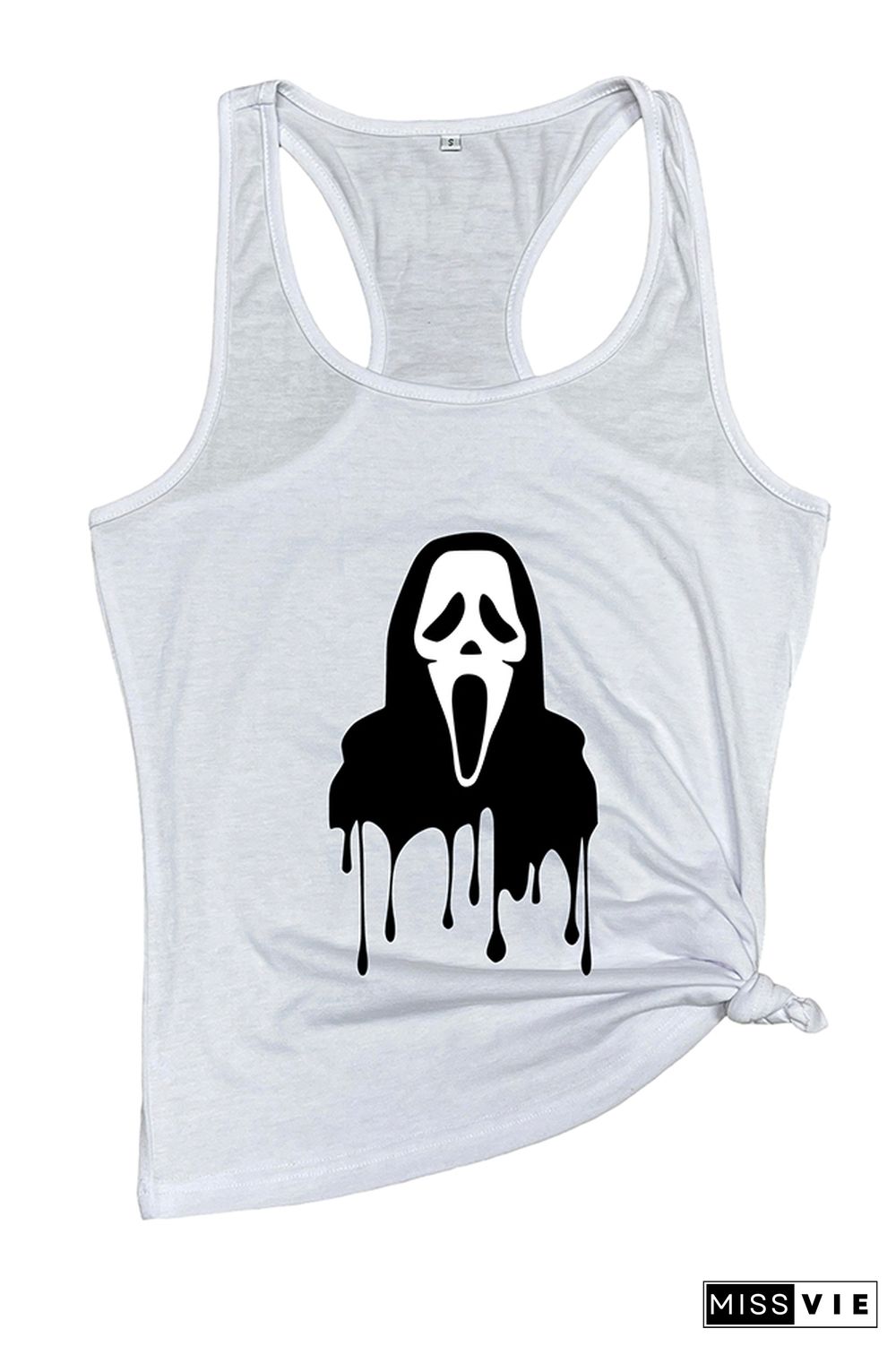 Ghost Face halloween O-neck Sleeveless Tank Top Wholesale