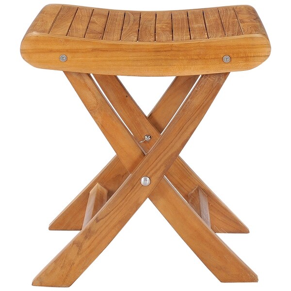 Chic Teak Italy Teak Wood Outdoor Footstool / Side Table，made from AGrade Teak Wood