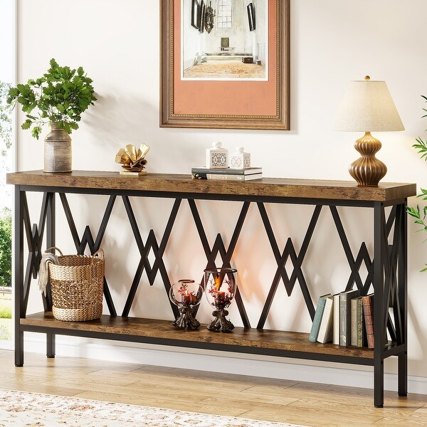 70.9 Inch Narrow Console Table Extra Long Console Table Sofa Table