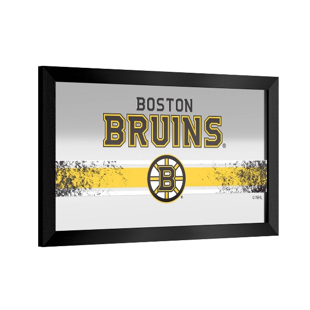 Nhl Boston Bruins Framed Logo Mirror