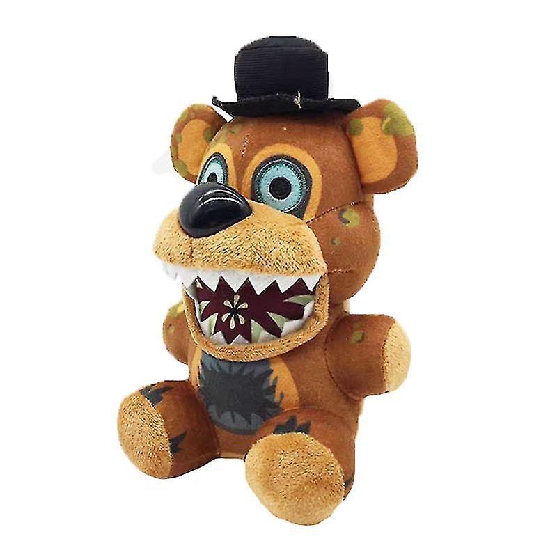 4pcs 18cm Fnaf Plush Toys 5 Nights Bear Foxy Chica Bonnie Plush Doll Toys Soft Stuffed Doll For Children Birthday Christmas Gift