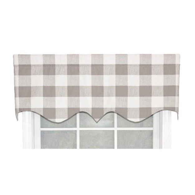 Rod Pocket Valance 50 quot X 17 quot Taupe By Rlf Home