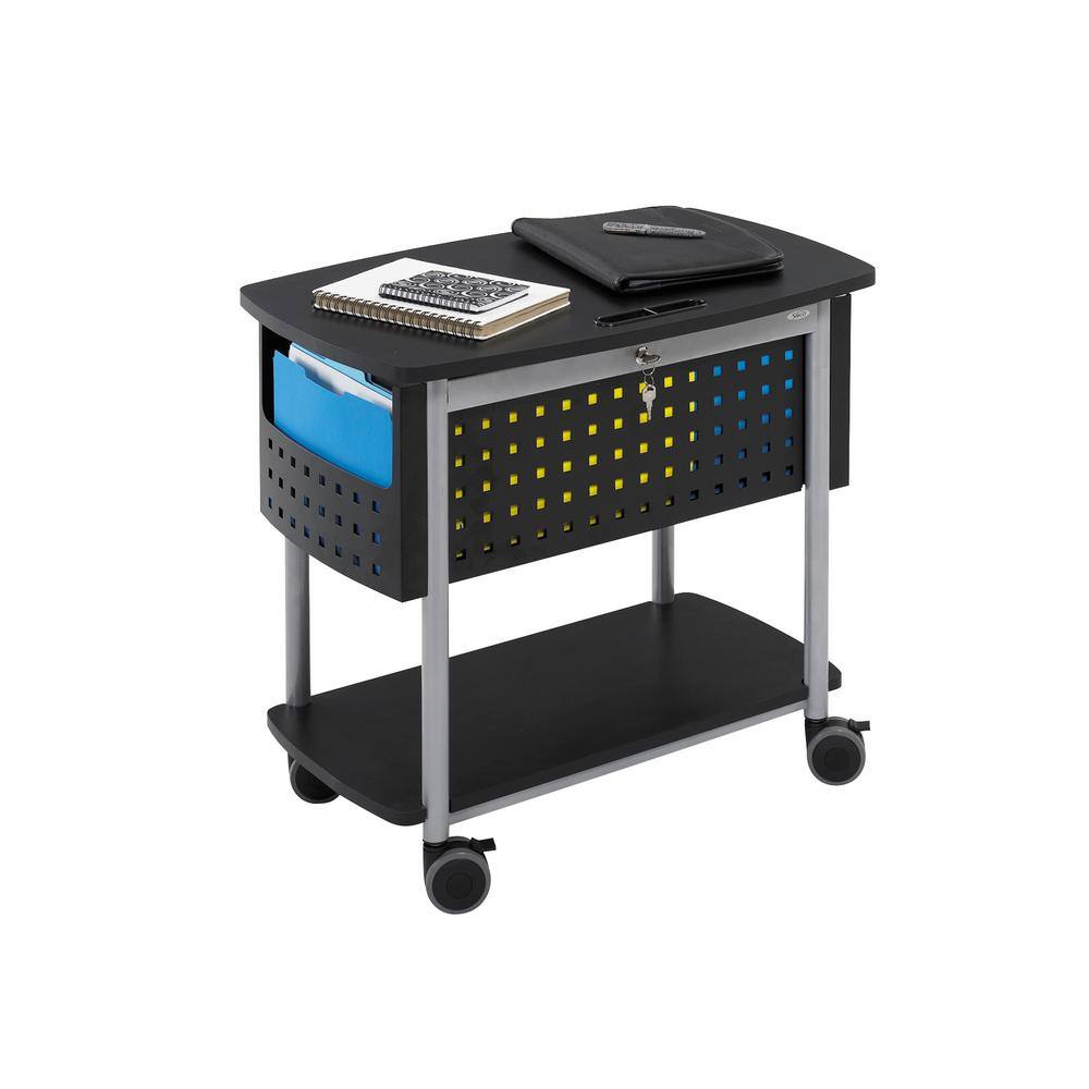 Safco Steel Mobile File With Work Surface 5370BL