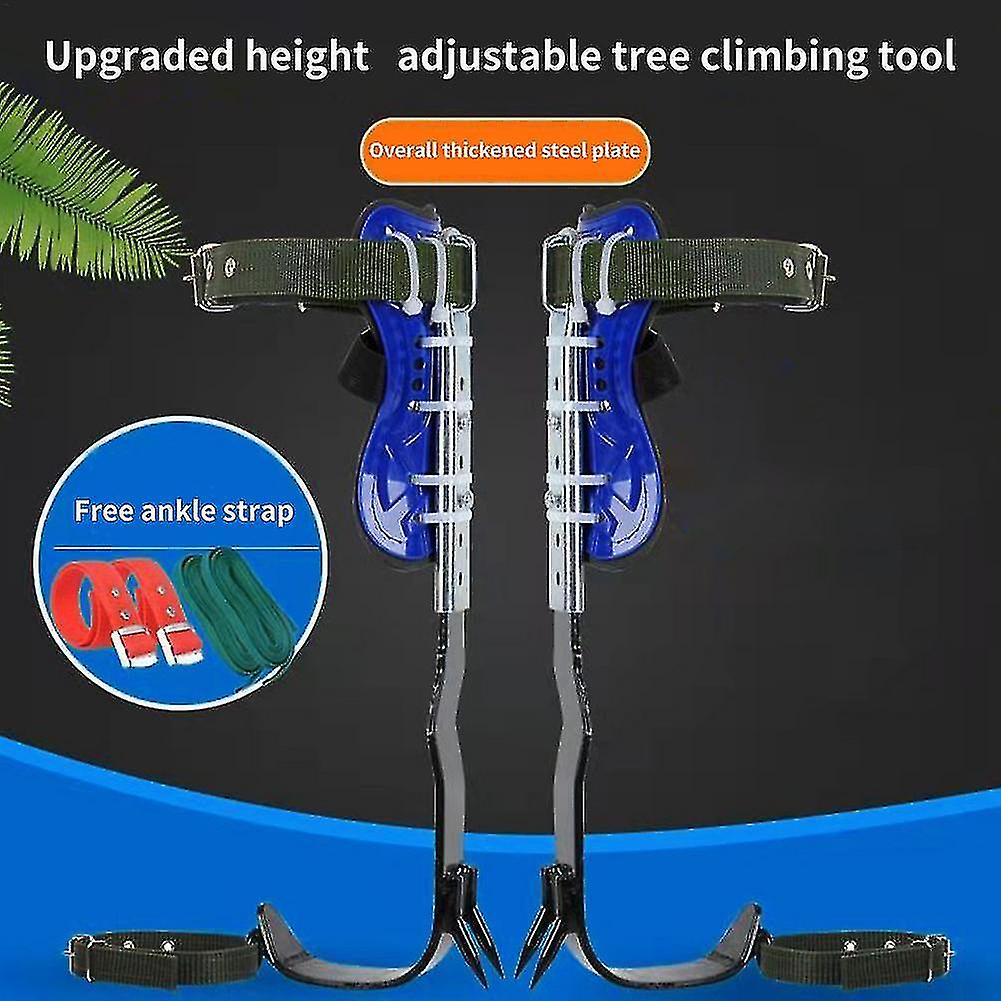 Naiwang Upgrade Adjustable Height Tree Climbing Tool Spike With Safetybelt For Rock Climbing Tree Stand Accessories