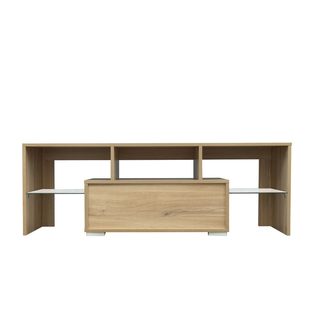 Entertainment TV Stand  Large TV Stand TV Base Stand with LED Light TV Cabinet.