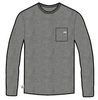 Heritage Recycled Cotton LS T-Shirt - Dark Grey Marl