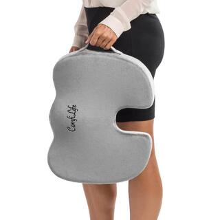 COMFILIFE Memory Foam Gray Gel Enhanced Seat Cushion Chair Pad R-200-GRY