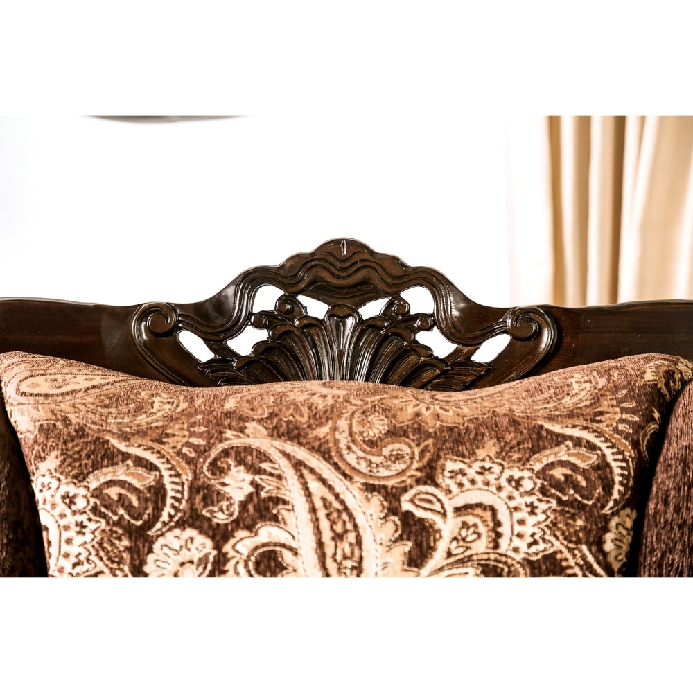 Gracewood Hollow Dayaram Traditional Brown Sofa