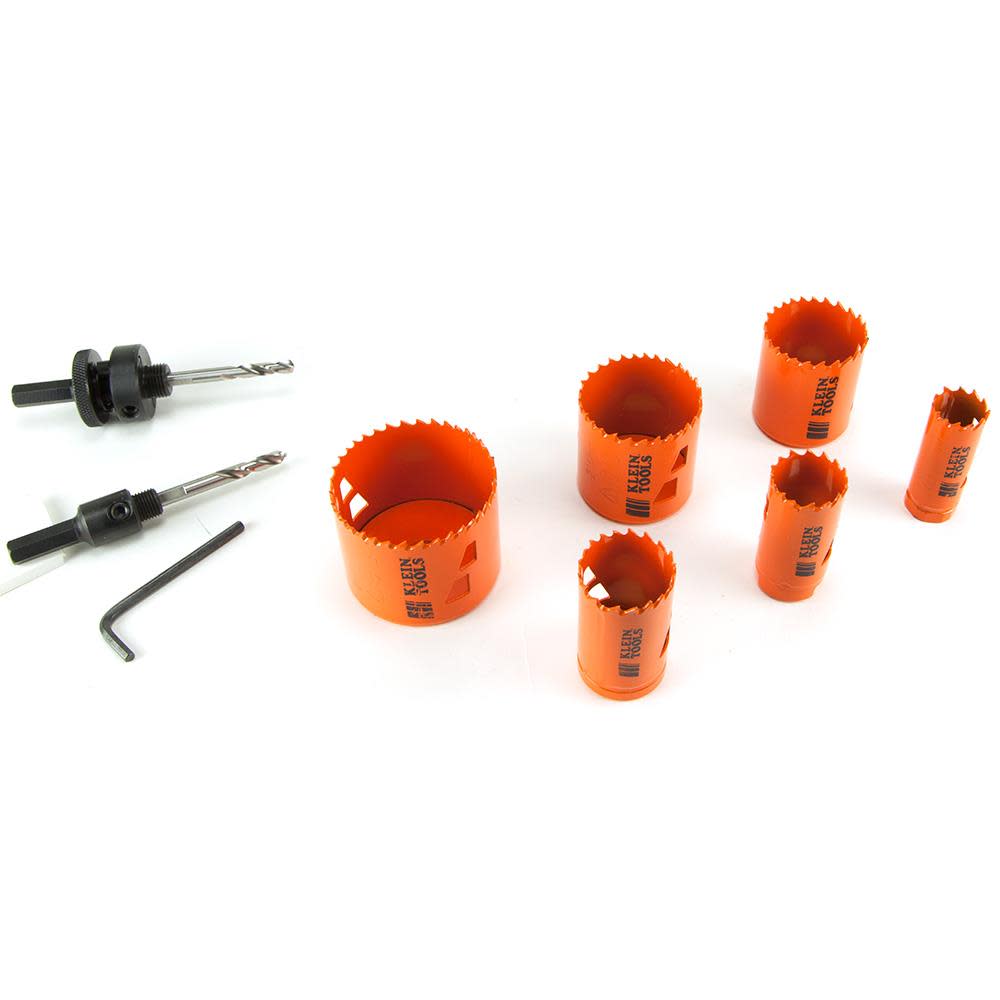 8 Piece Bi-Metal Hole Saw Kit ;