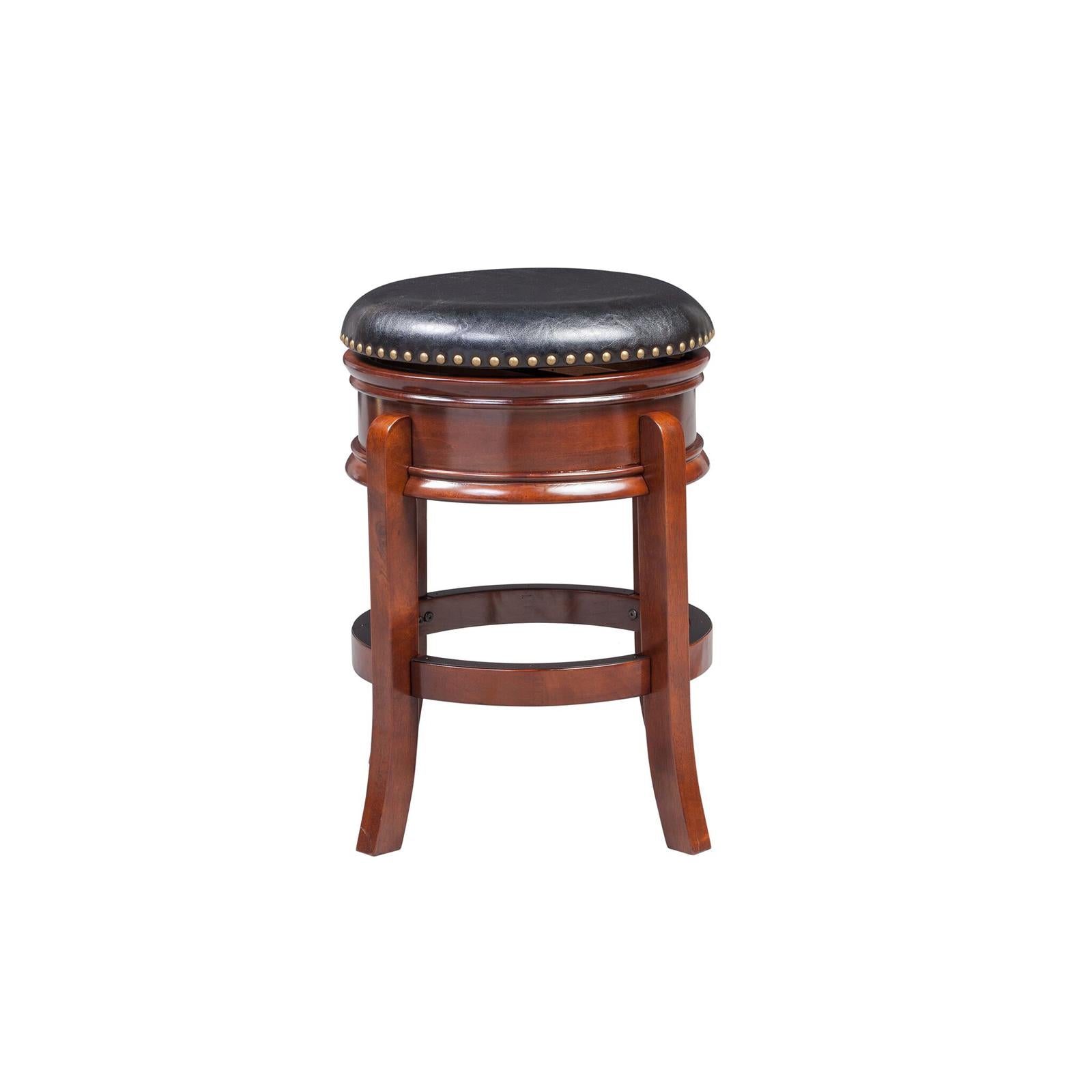 Boraam Hamilton Counter Height Backless Swivel Wood Counter Stool - Cappuccino