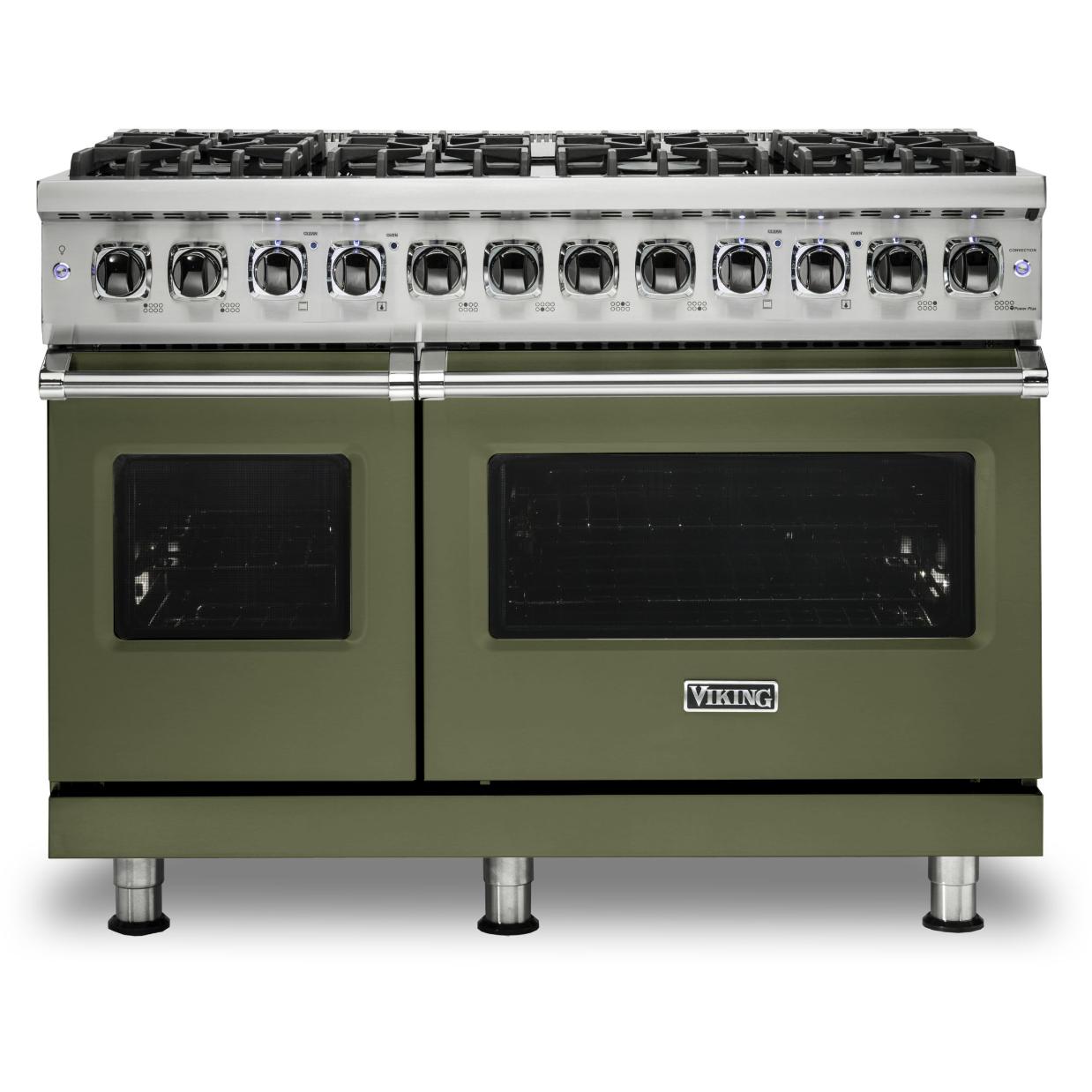 Viking 48-inch Freestanding Dual-Fuel Range with TruConvec Convection Cooking CVDR548-8BCYLP