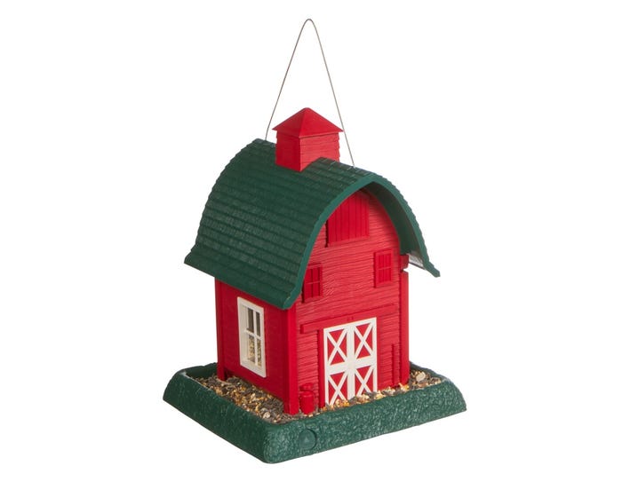 North States Small Red Barn Wild Birdfeeder - 9081