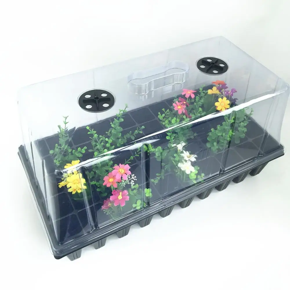 Gardening supplies 1020 hydroponics grow seed sprouting plant trays with lids