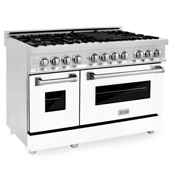 ZLINE Stainless Steel 48-inch Gas Burner/ Electric Oven Range