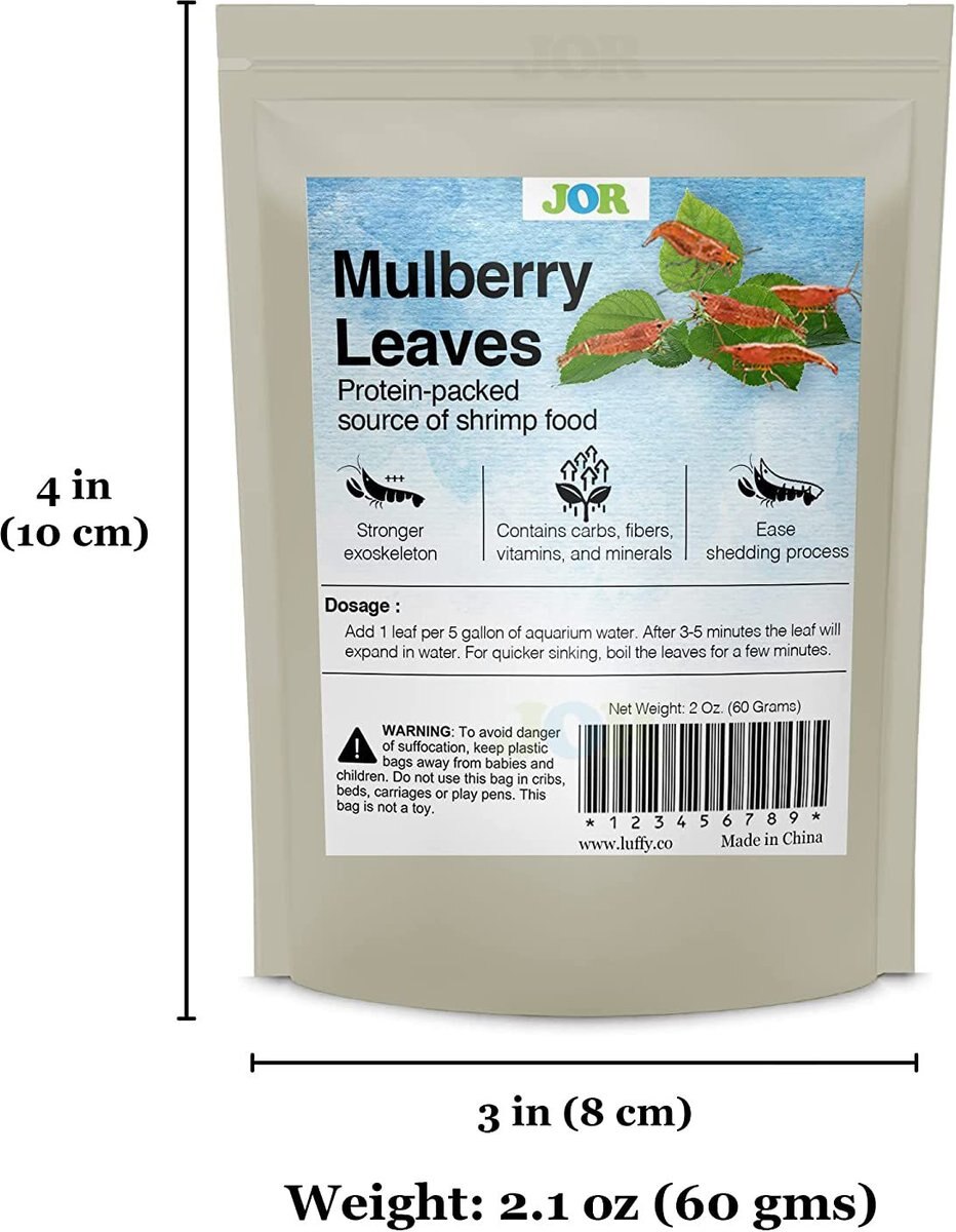 SunGrow Mulberry Leaves Shrimp Food