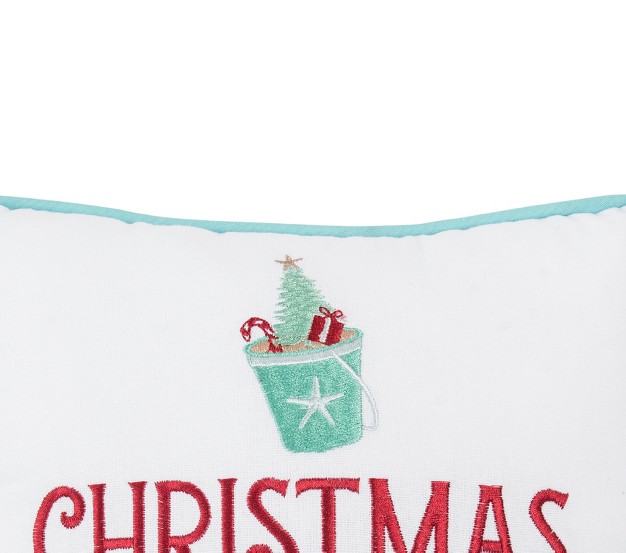 C amp f Home Christmas On The Beach Pillow