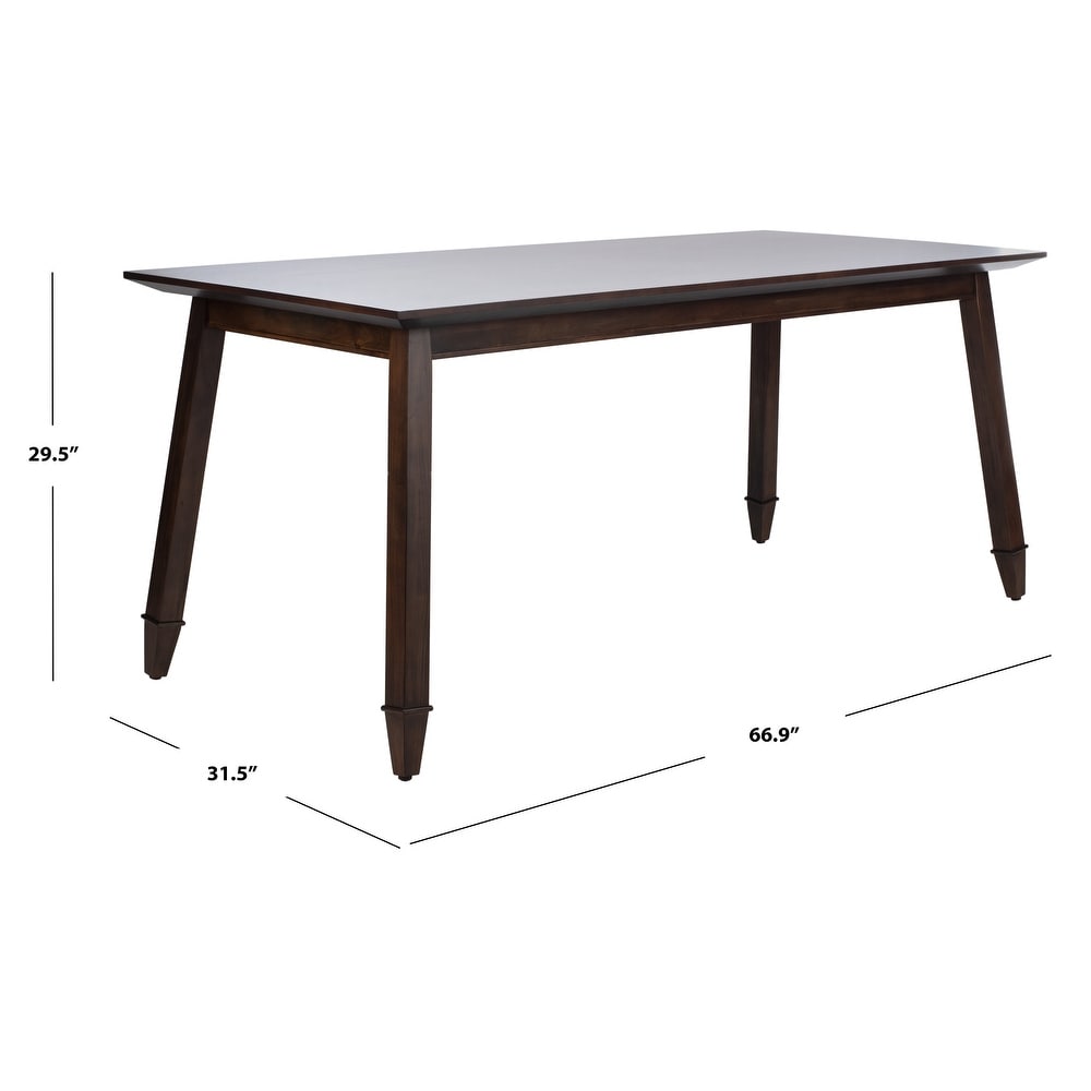 SAFAVIEH Brayson Mahogany Wood Rectangle Dining Table   66.9\