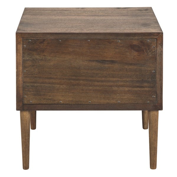 Kisper Dark Brown Square End Table