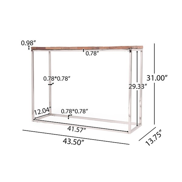 Pendroy Boho Glam Handcrafted Wood Console Table by Christopher Knight Home