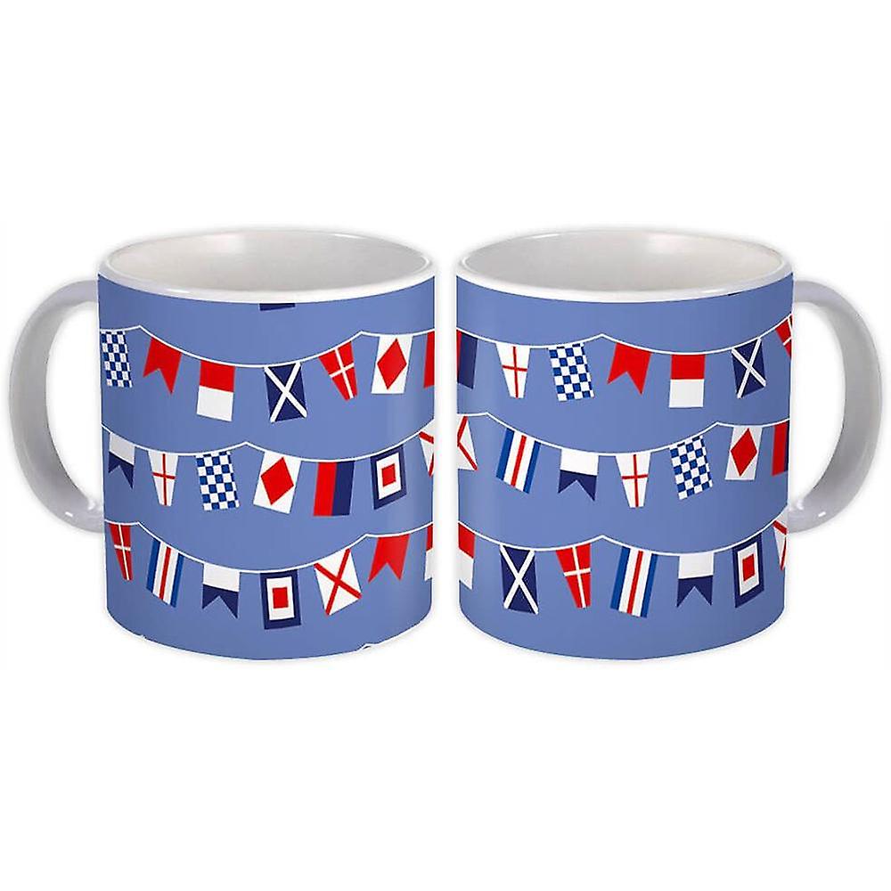 Gift Mug: Nautical Flags Kids