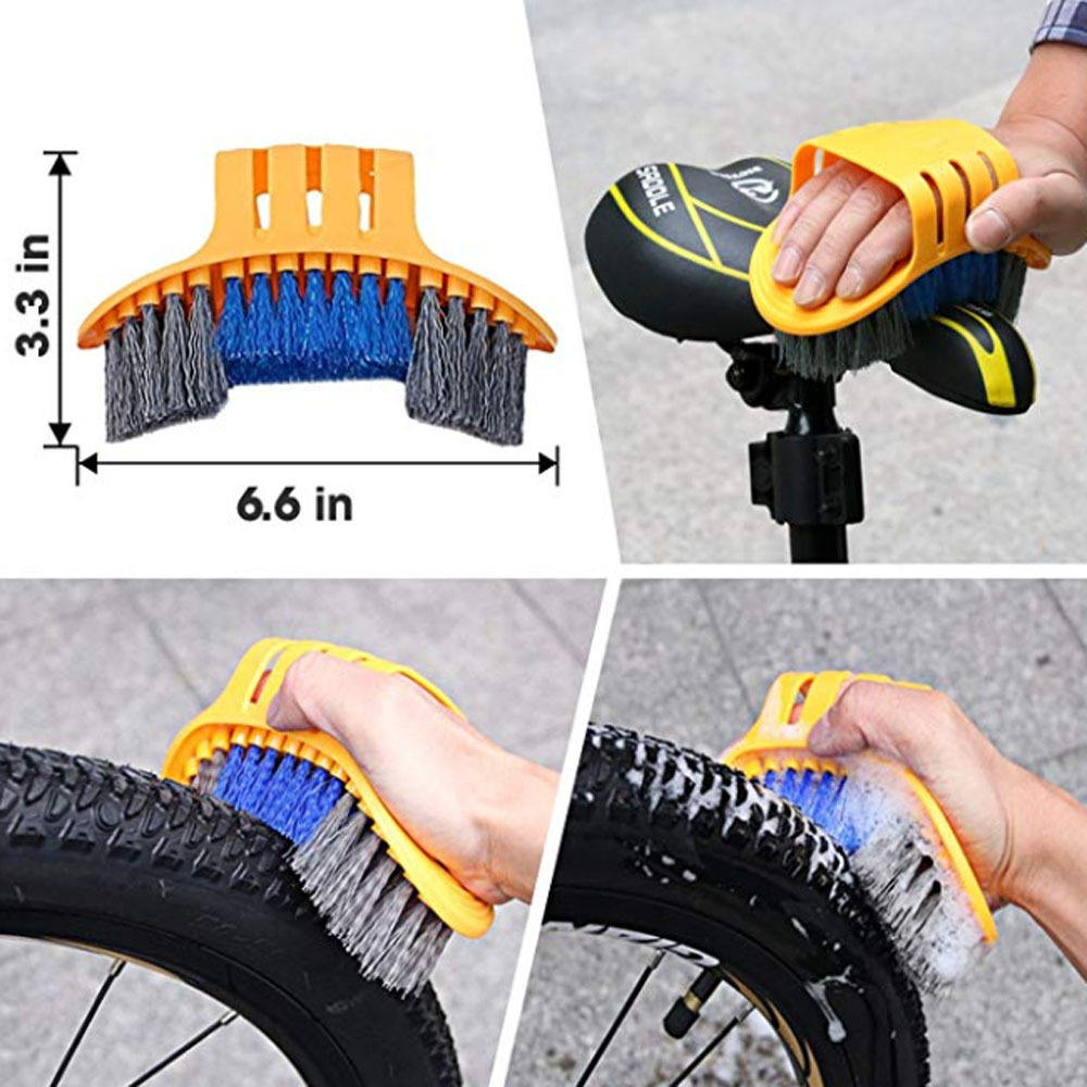 10 pcs Bicycle Chain Cleaner Portable Bike Brush Scrubber Wash Tool MTB Cycling Cleaning Kit Bike Maintenance tools