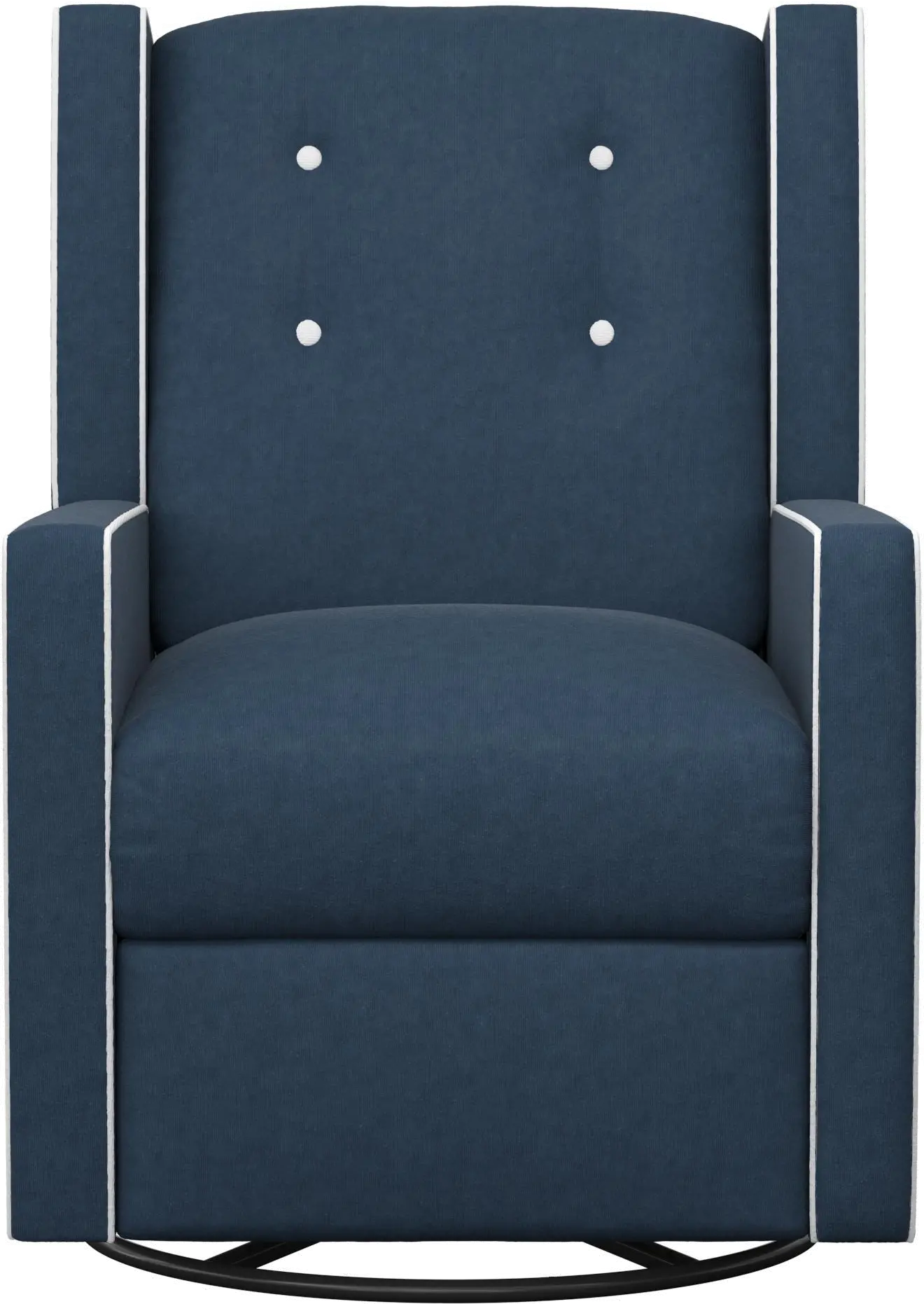 Mariella Blue Nursery Swivel Recliner Chair