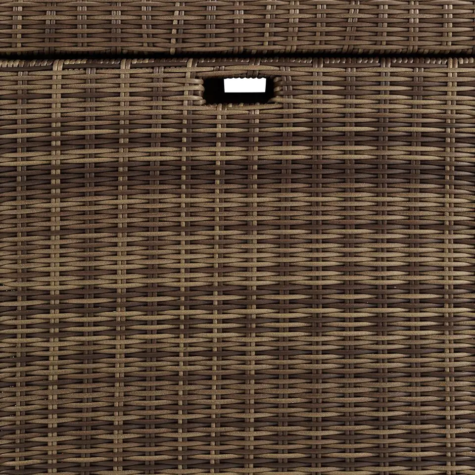 Bradenton Brown Wicker Patio Storage Bin